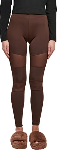 Urban Classics Leggings Da Donna Tech Mesh, Leggings da Donna Tech Mesh Donna, Marrone, S