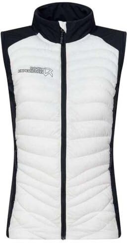 Rock Experience TEQUILA HYBRID WOMAN VEST DONNA Gilet sportivo 0006 MARSHMALLOW+0208 CAVIAR XS