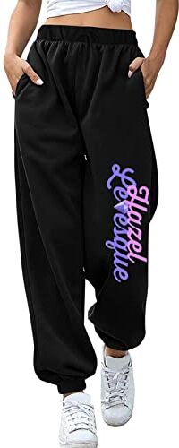 KEERADS Pantaloncini Pole Dance Ragazza Stampa pantaloni solidi con gamba larga colore e raschietto sport pantaloni tempo libero donne e pantaloni Pantaloni Sci Rossignol Bianco (a-Purple, XXL)