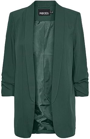 PIECES Pcbosella-Giacca a 3/4 Noos Blazer, Colore: Verde Trekking, 34 Donna