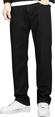 NOAGENJT Leggings pantaloni mimetici uomo jeans uomo diesel pantaloncini palestra donna vita alta pantaloncini C-Nero 26.99