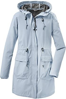 G.I.G.A. DX Women's Parka casual in softshell con cappuccio GS 99 WMN SFTSHLL PRK, light blue, 38,