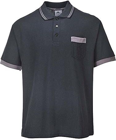 Portwest Polo Shirt, colorBlack talla XSmall