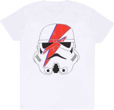 Star Wars Maglia a Maniche Corte Unisex Ziggy Stormtrooper Bianco