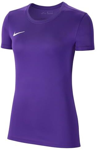 Nike Desconocido W Nk Dry Park VII JSY SS, T-Shirt Donna, Viola/Bianco (Court Purple/White), XS