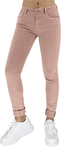 JOPHY & CO. Pantalone Donna Cinque Tasche in Cotone (cod. 945) (Rosa, L)