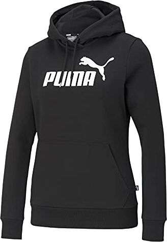 Puma Ess Logo Hoodie FL, Sudore Women's, Black, S