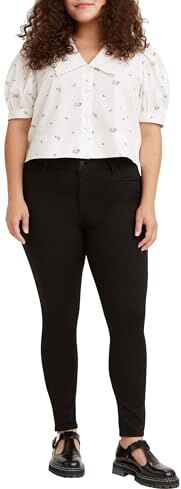 Levis 720 High Rise Super Skinny Jeans, Black Galaxy, 31W / 32L Donna