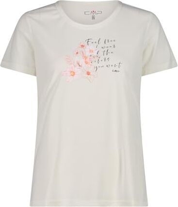 CMP T-Shirt da Donna, off White-Bitter, 44