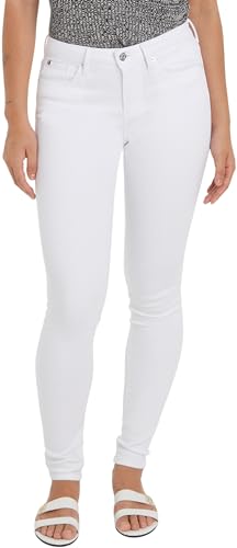 Tommy Hilfiger Jeans Donna Flex Skinny Fit, Bianco (Th Optic White), 26W/28L