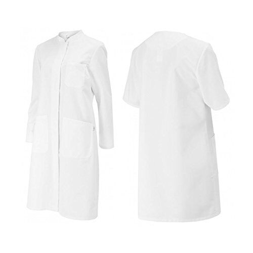 BP -54n Cappotto da donna, a maniche lunghe, collo alto, 205,00 g/m², in puro cotone, bianco, 54n