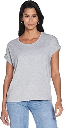 Only Onlmoster S/S O-neck Top Noos Jrs, Maglietta a Maniche Corte Donna, Grigio (Light Grey Melange), 40 (Taglia Produttore: L)