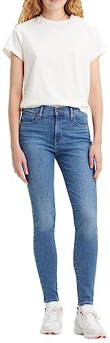 Levis 720 High Rise Super Skinny Jeans, Indigo Medium Worn In, 29W / 28L Donna