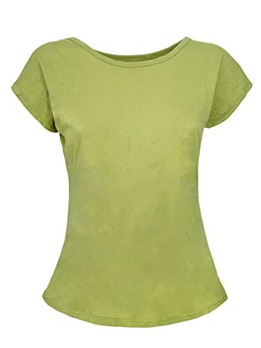 JOPHY & CO. T-Shirt Maglietta Donna Maniche Corte 100% Cotone (cod. ) (XL, Pistacchio)