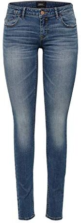 Only Onlcoral Superlow Skinny Fit, Jeans Donna, Blu (Dark Blue Denim), 27W / 32L