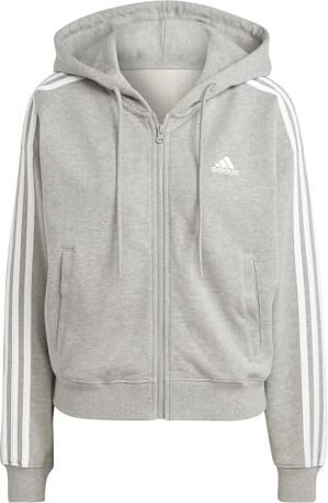 Adidas Top da Donna con Cappuccio, Grigio Erica, S