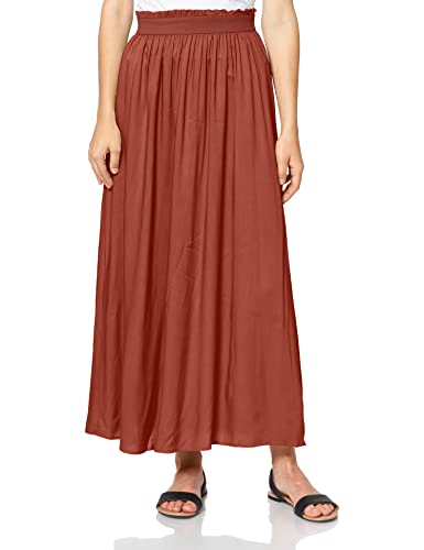 Only Onlvenedig Paperbag Long Skirt Wvn Noos Gonna, Rosso (Henna Henna), 40 (Taglia Produttore: X-Small) Donna