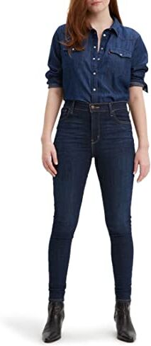 Levis 720 High Rise Super Skinny Jeans, Indigo Daze, 24W / 32L Donna