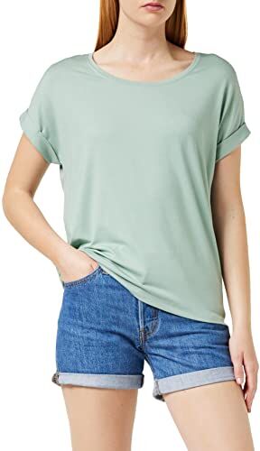 Only Onlmoster S/S O-Neck Top Noos Jrs T-Shirt, Jadeite, S Donna