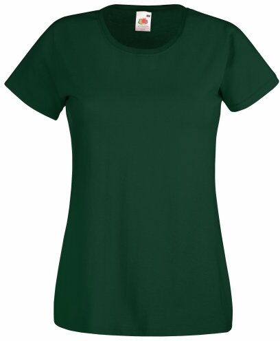 Fruit of the Loom Maglia Manica Corta Donna (XS) (Verde Bottiglia)