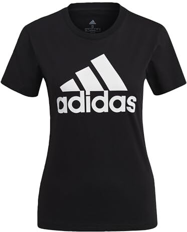 Adidas Essentials Logo T-shirt a manica corta, Black/White, L