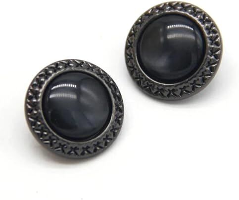 EcLusE 6 pezzi di perline leggere in metallo dorato, bottoni per cappotti da donna, per vestiti, piccole decorazioni, giacche, maglioni, camicie, accessori da cucito, 25mm 6pcs