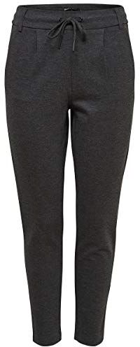 Only Onlpoptrash Life Easy col Pant Pnt Noos Pantaloni, Dark Grey Melange, XXS / 32L Donna