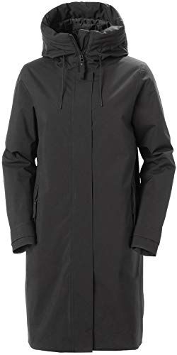 Helly Hansen Donna Victoria Ins Rain Coat, Nero, XL