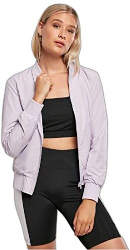 Urban Classics Ladies Light Bomber Jacket Giaca, Purple, S Donna