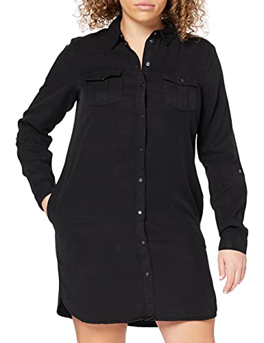 Vero Moda Vmsilla LS Short Dress Blck Noos Ga Vestito, Nero (Black Black), 44 (Taglia Produttore: Medium) Donna