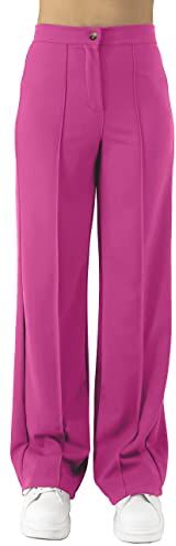 JOPHY & CO. Pantalone Donna a Zampa Larga (cod. 6554) (S, Fucsia)