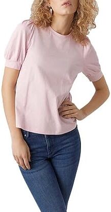 Vero Moda Vmkerry 2/4 O-neck Top Vma Jrs Noos, T-shirt Donna, Parfait Pink, S