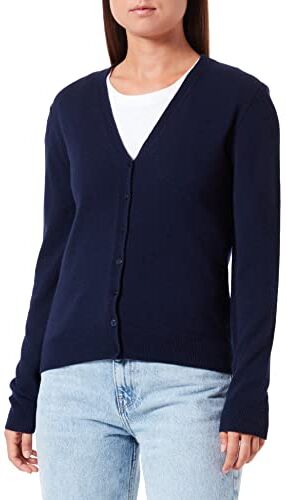 United Colors Of Benetton Cardigan M/L  Manica Lunga, Blu Scuro 016 V2, M Donna