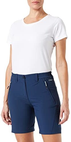 CMP Bermuda Elasticizzati da Donna, Blue-Ghiaccio, 50