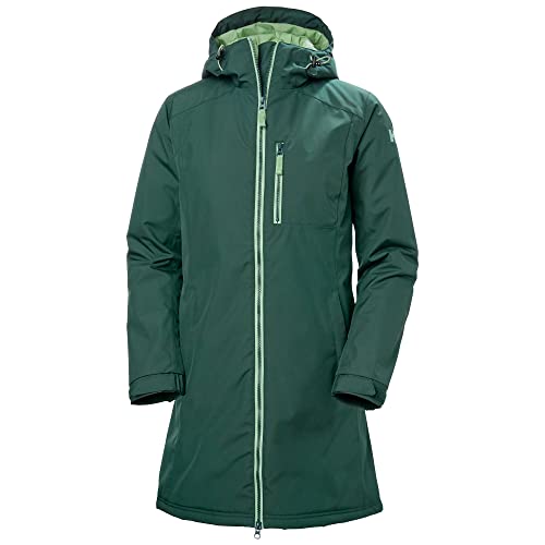 Helly Hansen Donna Long Belfast Winter Jacket, Verde scuro, XS