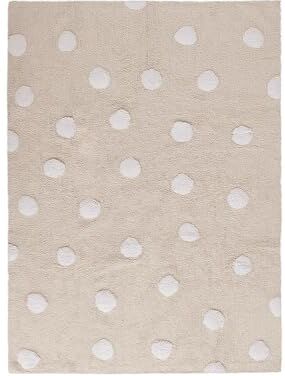 Lorena Canals Topos Beige Washable Rug, Beige