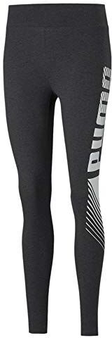 Puma Ess Graphic Leggings Leggins, Donna, Dark Gray Heather, S