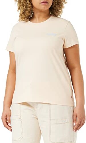 Levis The Perfect Tee Maglietta, Chest Poster Logo Peach Puree, L Donna