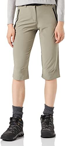 CMP Pantaloni capri elasticizzati da donna, Corda, 54