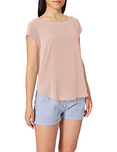 Only Onlvic S/S Solid Top Noos Wvn T-Shirt, Viola (Pale Purlple), 36 EU Donna