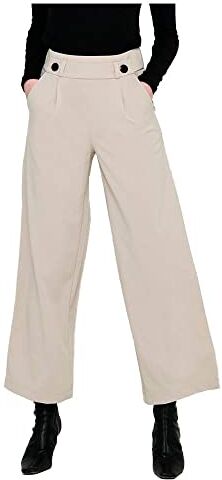 JDY geggo New Long Pant Jrs Noos, Pantaloni Donna, Grigio (Chateau Gray/Black Buttons), XL