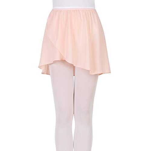 Bezioner Gonnellino da Danza e Balletto in Chiffon con Cintura Elastica per Bambini e Donna (S (90-110 cm), Rosa (Cintura Elastica))