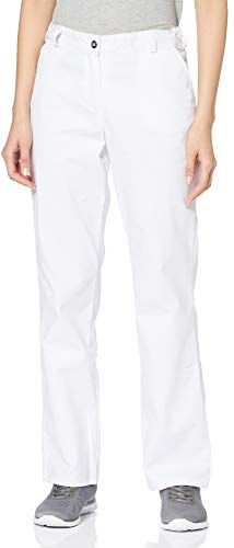 BP -36n Pantaloni da donna con bordi elasticizzati, 230,00 g/m2, tessuto misto con elastico, colore: bianco, 36n