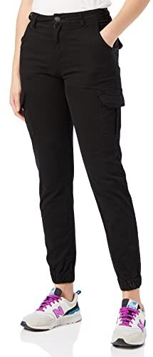 Urban Classics Pantaloni da Jogging da Donna a Vita Alta, Nero, XXXL