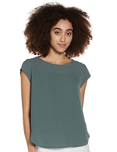 Only Onlvic S/S Solid Top Noos Wvn T-Shirt, Verde (Balsam Green), 34 EU Donna