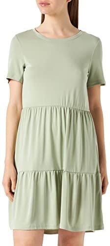 Vero Moda Vmfilli Calia SS Short Dress Ga Noos Vestito, Desert Sage, M Donna