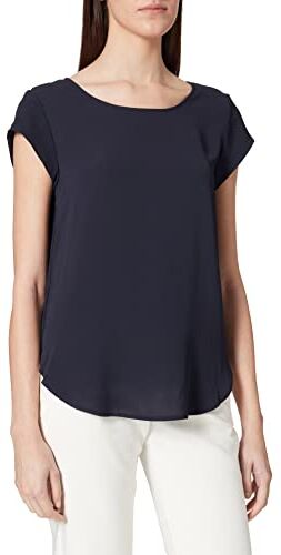 Only Onlvic S/S Solid Top Noos Wvn T-Shirt, Blu (Night Sky Night Sky), 34 EU Donna