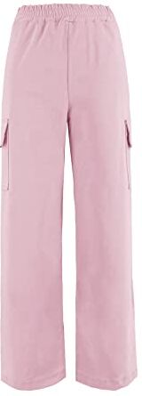 JOPHY & CO. Pantalone Donna Cargo Gamba Larga (cod. 8802) (XL, Rosa)