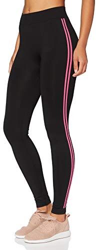 GOLDEN LADY Leggings Play Leggings Sportivi, Donna, Multicolore (Nero/Fucsia Brillante K92A), 46 (Taglia Produttore:L)