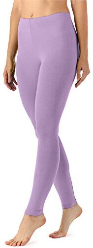 Merry Style Lunghi Donna in Viscosa con Elastan Ampia Pantaloni Donna Banda Elastica Leggins Donna per Casa Palestra Tempo Libero MS10-143(Viola Chiaro, M)